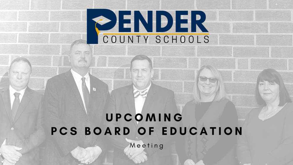 Upcoming PCS Board of Education Meeting News Image